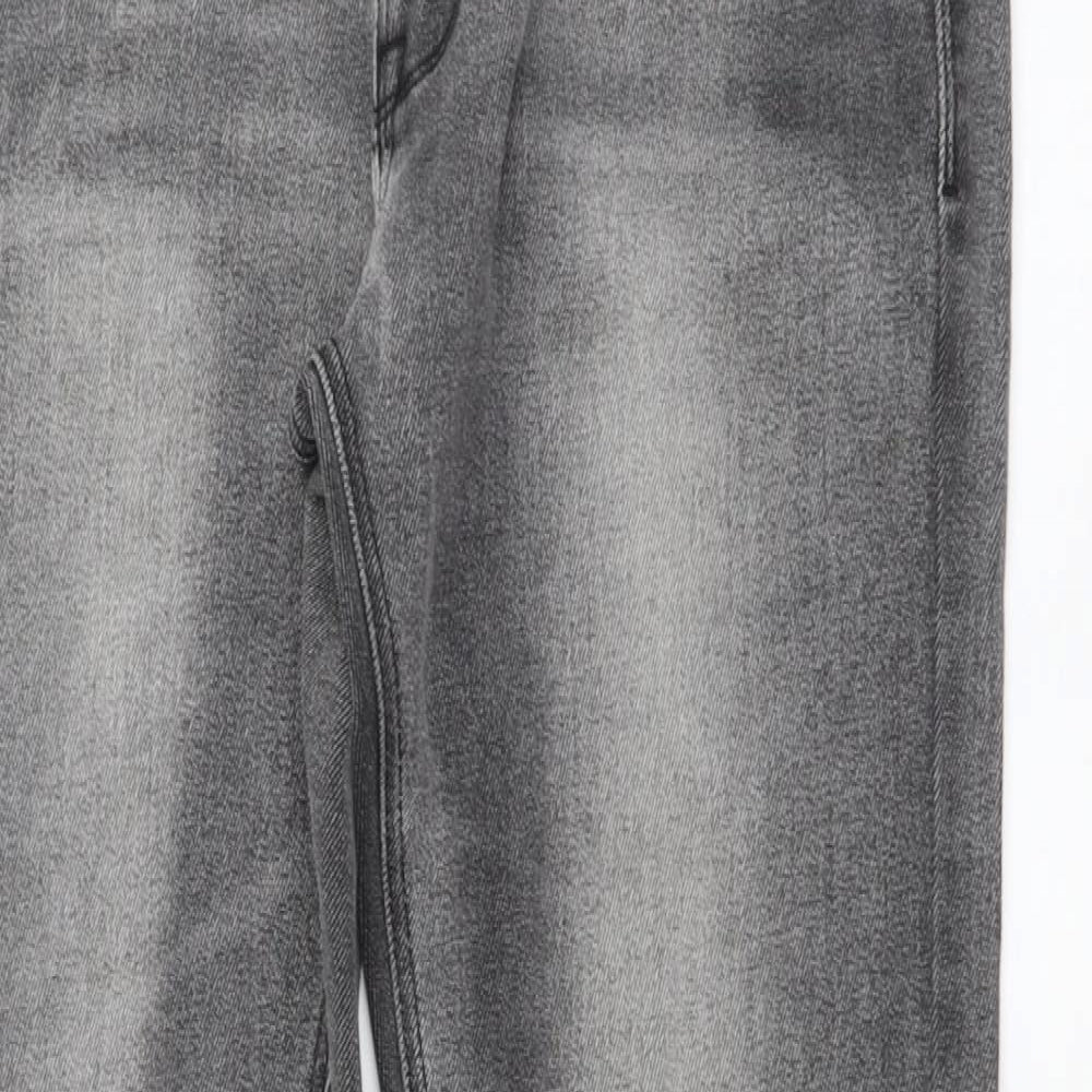 NEXT Mens Grey Cotton Skinny Jeans Size 32 in L31 in Regular Button