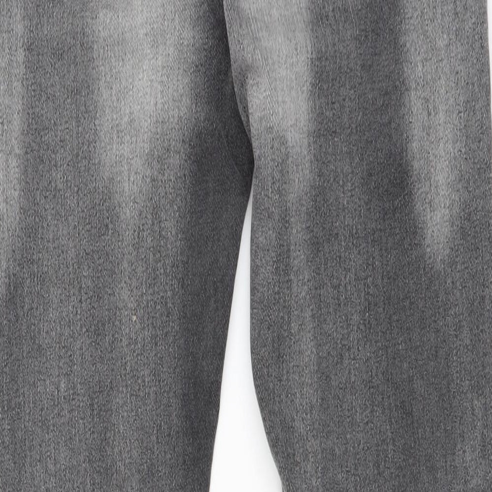 NEXT Mens Grey Cotton Skinny Jeans Size 32 in L31 in Regular Button