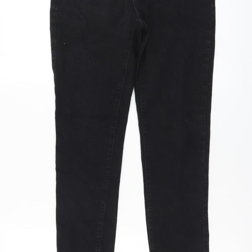 Only Womens Black Cotton Skinny Jeans Size M L28 in Regular Button