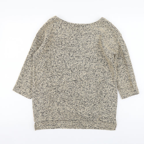 NEXT Womens Beige Round Neck Polyester Pullover Jumper Size 6