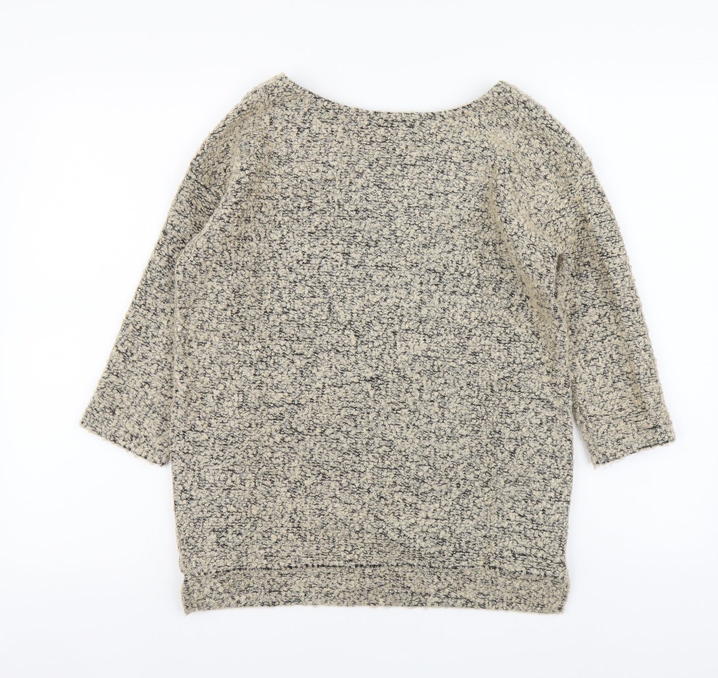 NEXT Womens Beige Round Neck Polyester Pullover Jumper Size 6