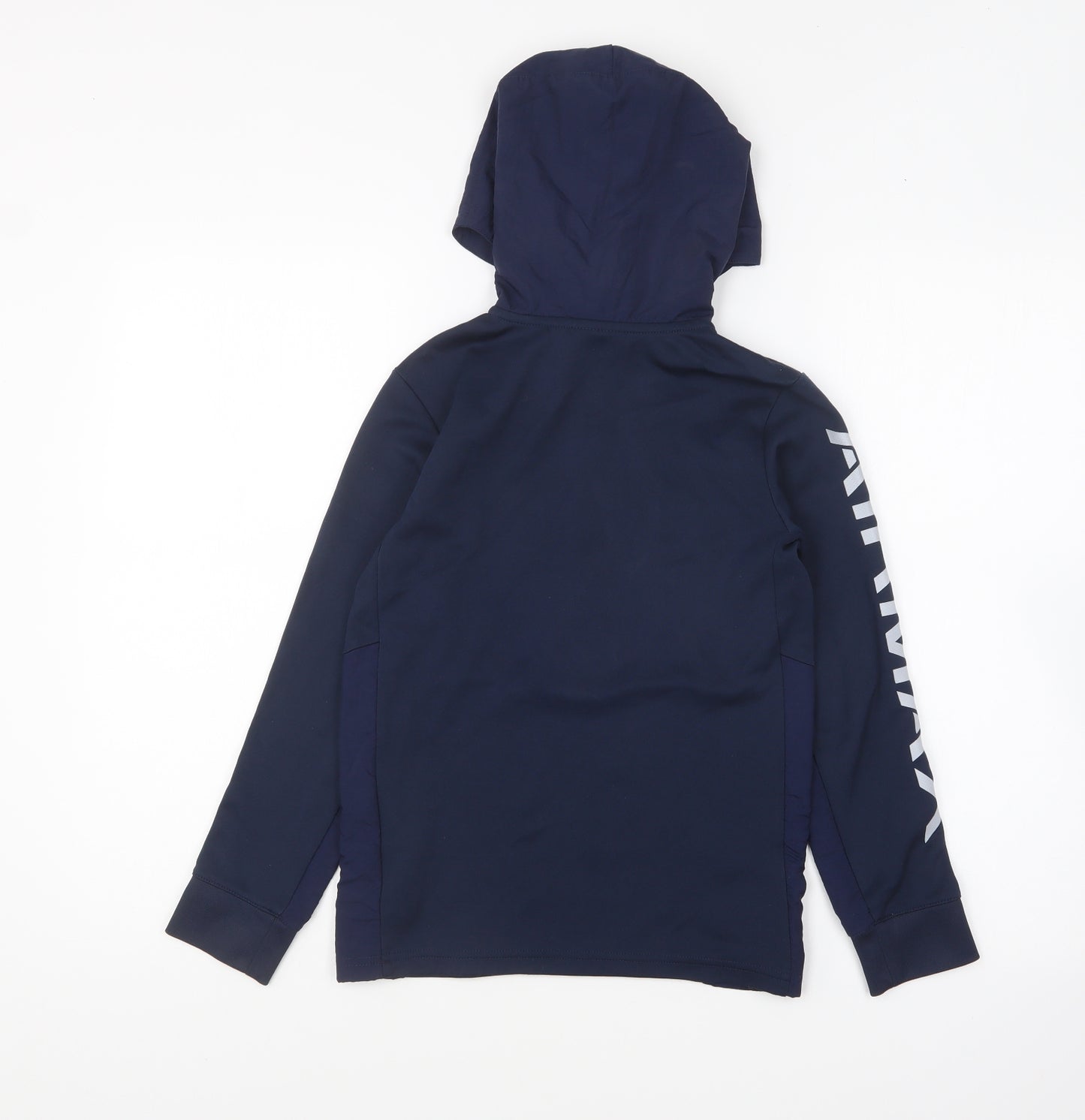 Nike Boys Blue Polyester Pullover Sweatshirt Size S Zip