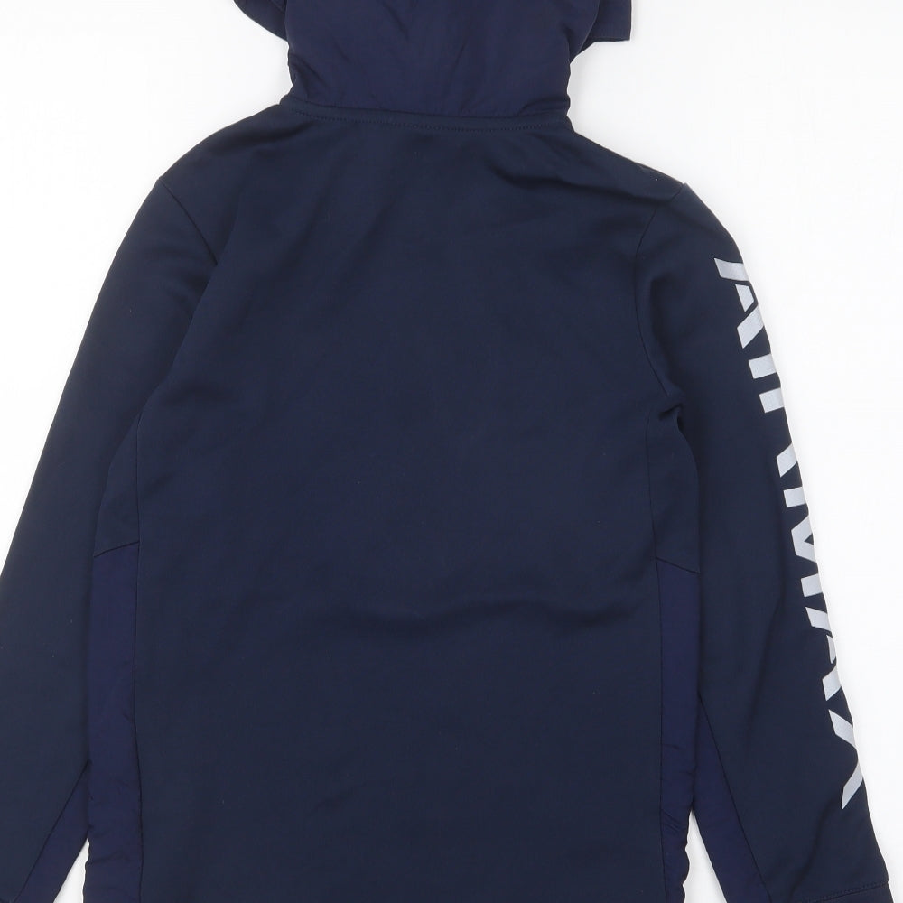Nike Boys Blue Polyester Pullover Sweatshirt Size S Zip