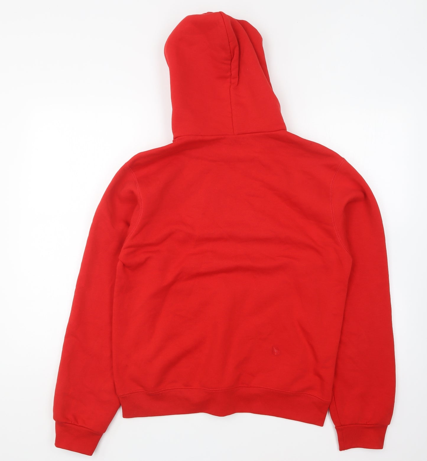 Chur Outfitters Mens Red Polyester Pullover Hoodie Size S
