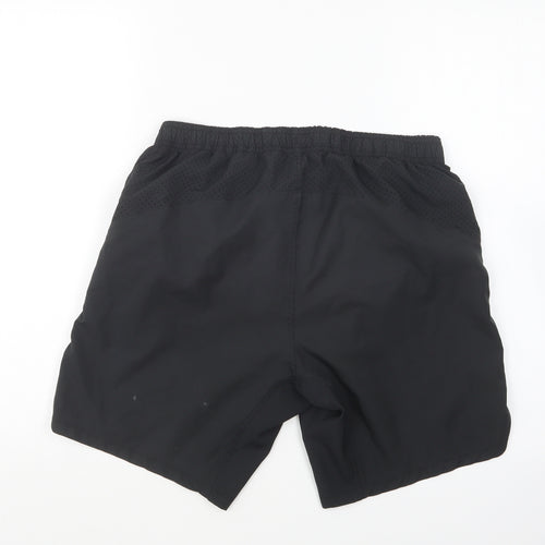 Umbro Mens Black Polyester Sweat Shorts Size M L8 in Regular Drawstring - Celtic Rangers