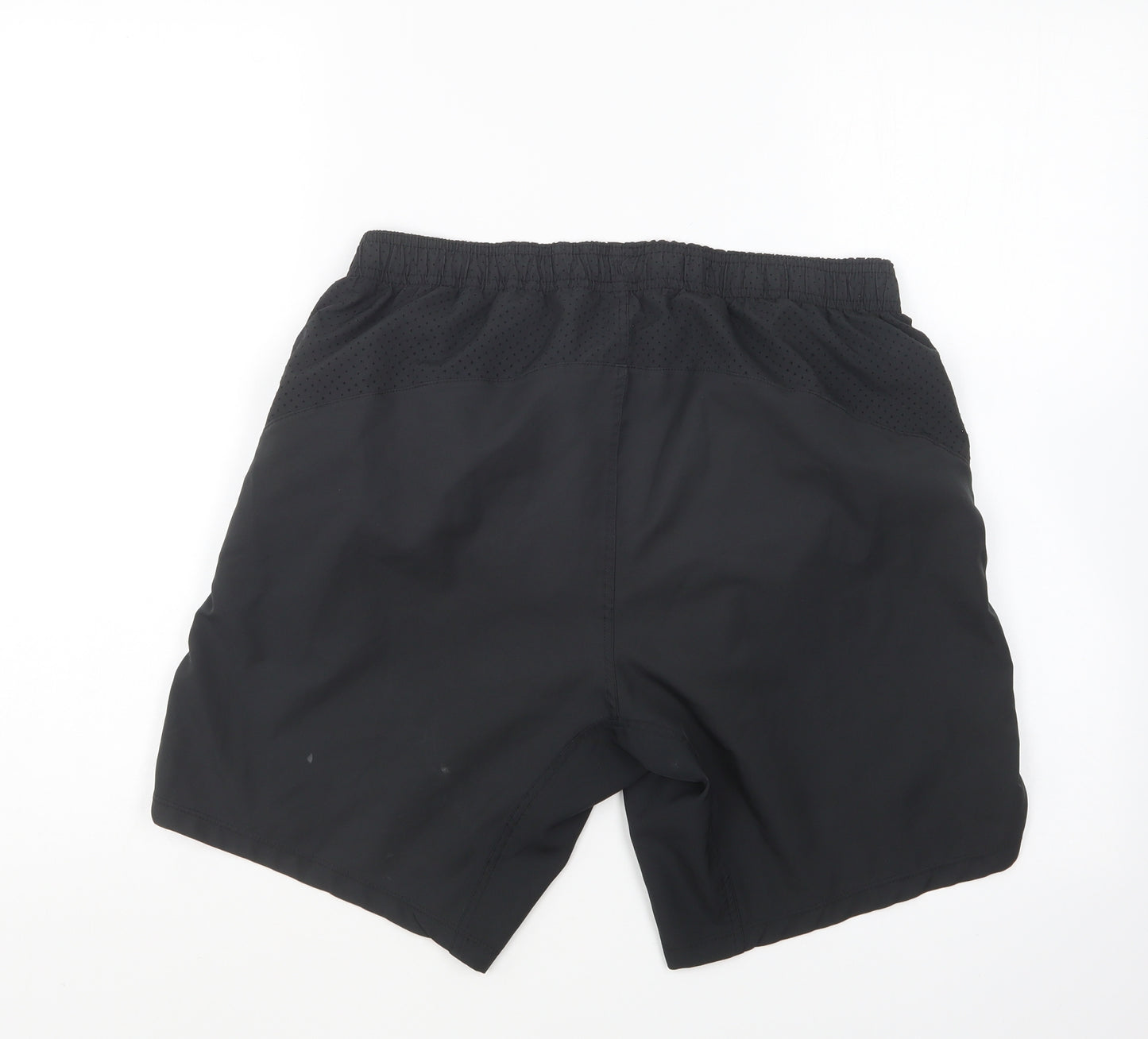 Umbro Mens Black Polyester Sweat Shorts Size M L8 in Regular Drawstring - Celtic Rangers