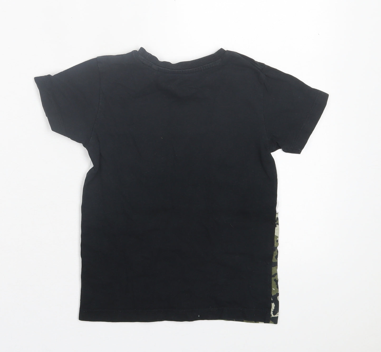 NEXT Boys Multicoloured Camouflage Cotton Basic T-Shirt Size 3-4 Years Crew Neck Pullover