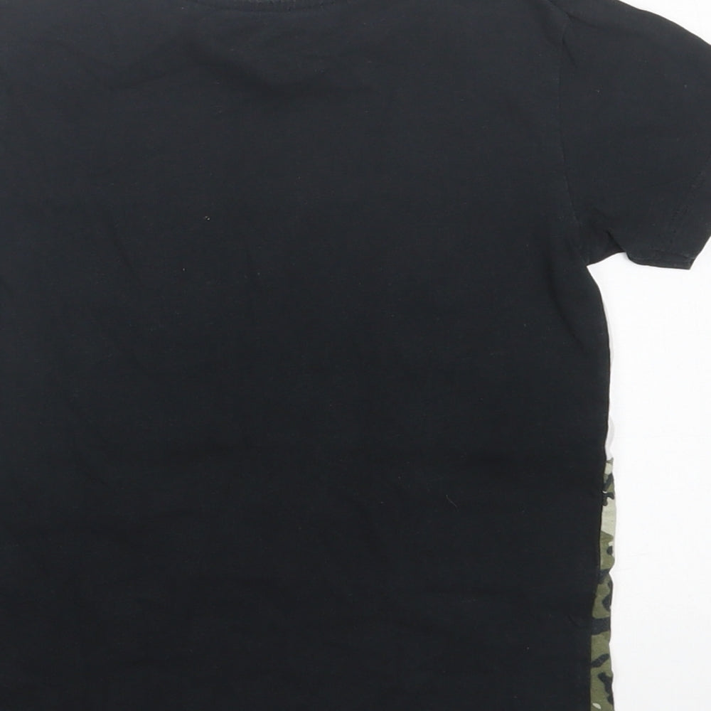 NEXT Boys Multicoloured Camouflage Cotton Basic T-Shirt Size 3-4 Years Crew Neck Pullover
