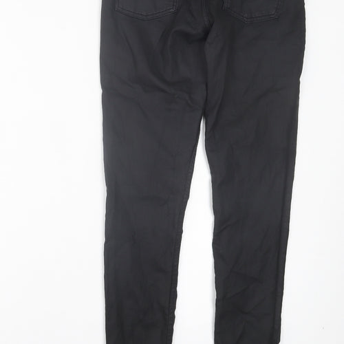 Oasis Womens Black Cotton Skinny Jeans Size 10 L31 in Regular Button