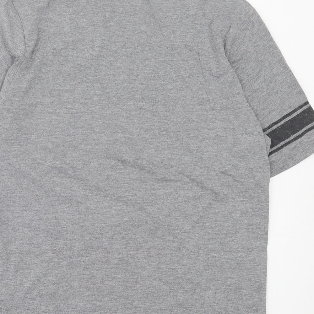 Topman Mens Grey Polyester T-Shirt Size M Crew Neck - Bat Man