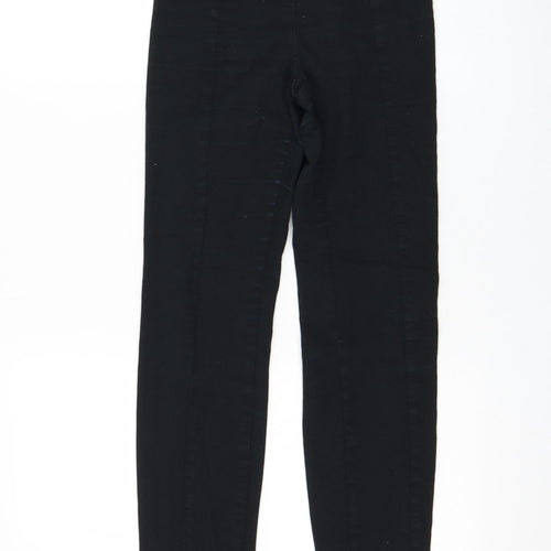 H&M Womens Black Cotton Skinny Jeans Size 8 L28 in Regular
