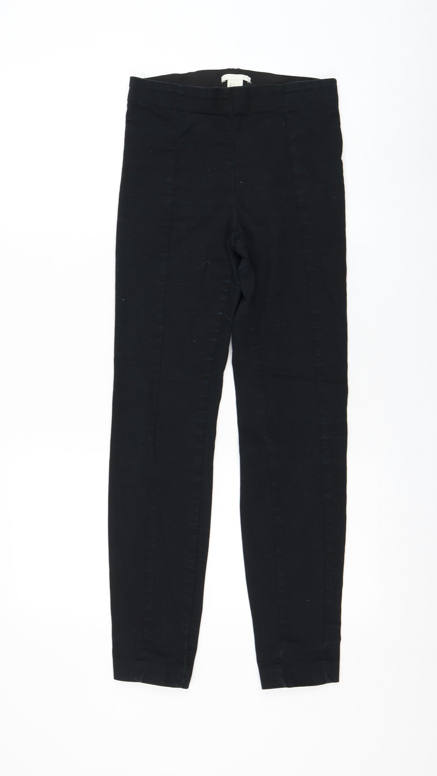 H&M Womens Black Cotton Skinny Jeans Size 8 L28 in Regular