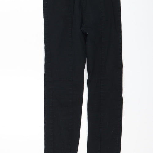 H&M Womens Black Cotton Skinny Jeans Size 8 L28 in Regular