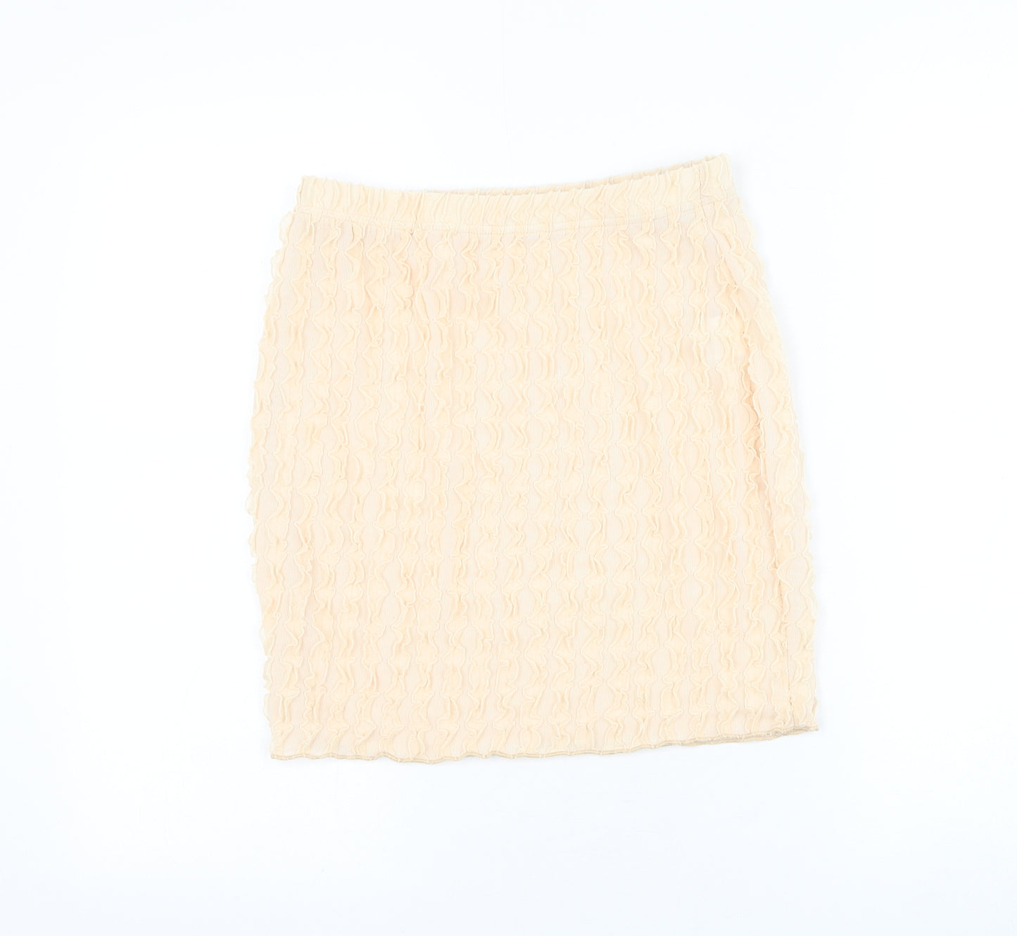 SheIn Womens Beige Polyester Straight & Pencil Skirt Size S