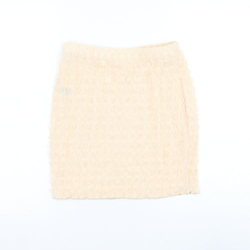 SheIn Womens Beige Polyester Straight & Pencil Skirt Size S
