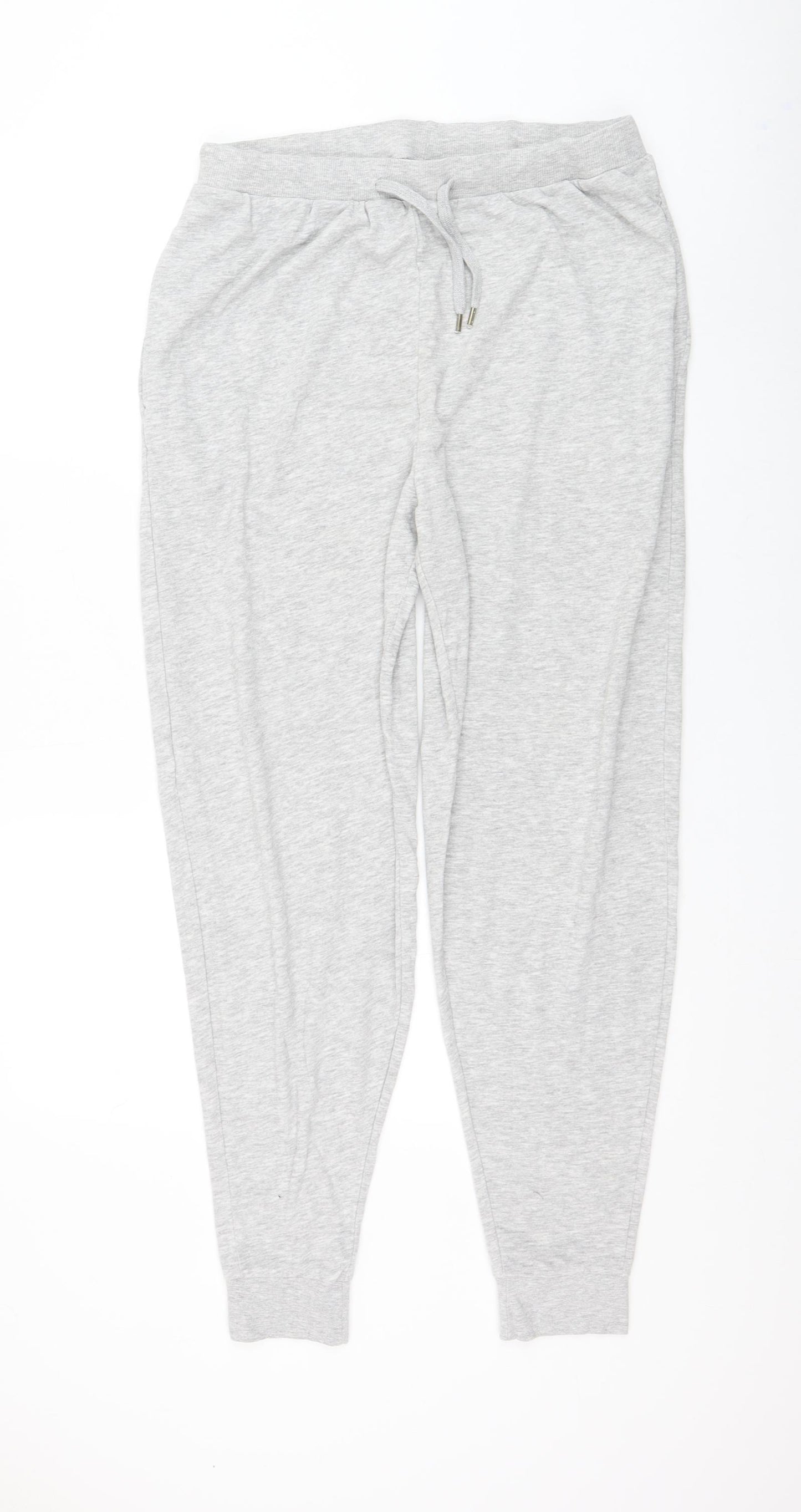 Primark Mens Grey Cotton Jogger Trousers Size M L29 in Regular Drawstring