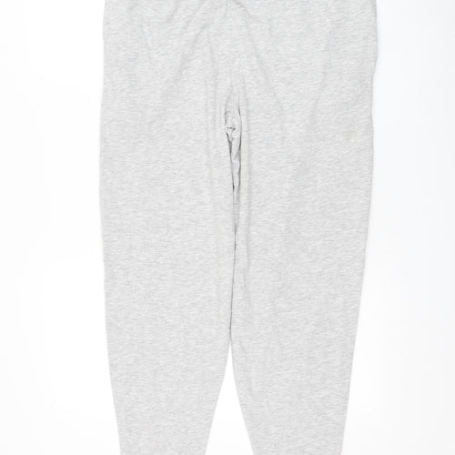Primark Mens Grey Cotton Jogger Trousers Size M L29 in Regular Drawstring