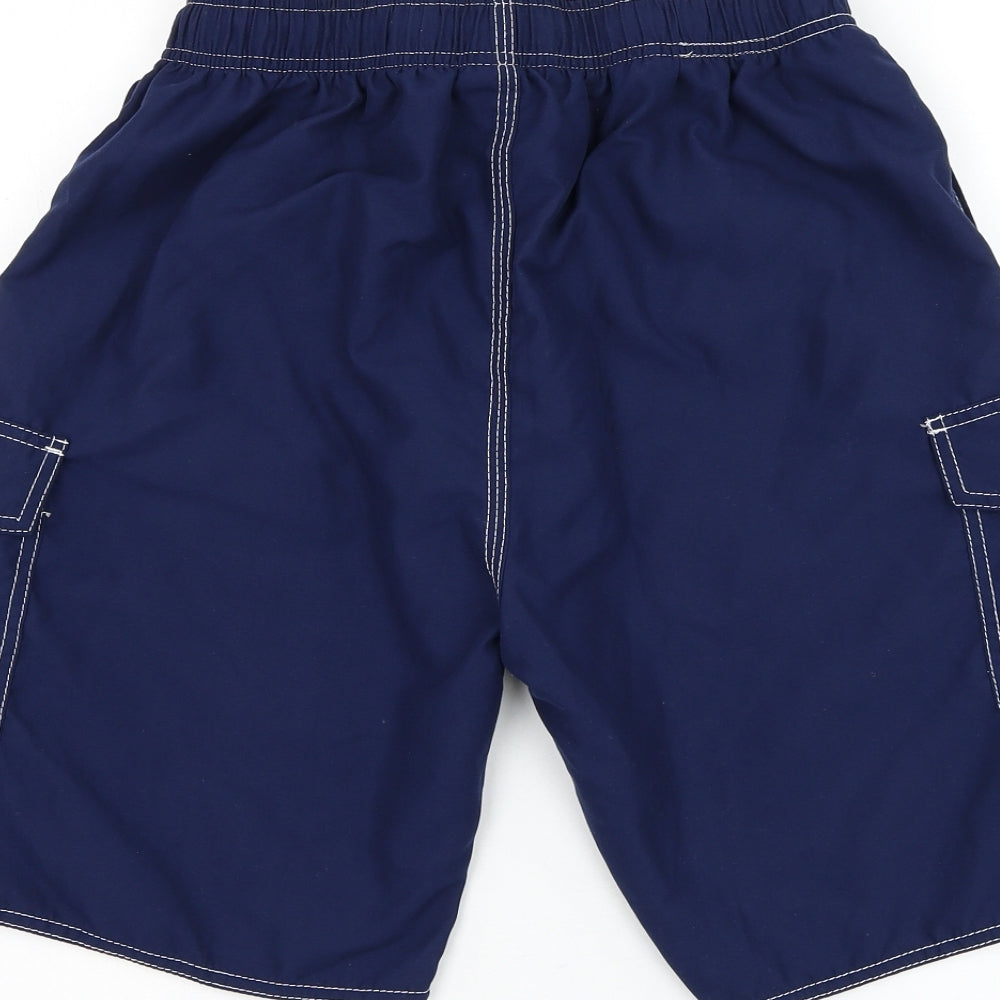 Milankerr Mens Blue Polyester Sweat Shorts Size M L9 in Regular Drawstring - Swimwear