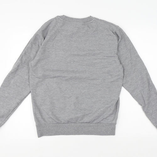 Primark Mens Grey Cotton Pullover Sweatshirt Size XS