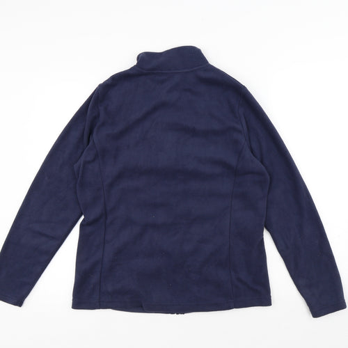 Dunnes Stores Mens Blue Polyester Full Zip Sweatshirt Size M