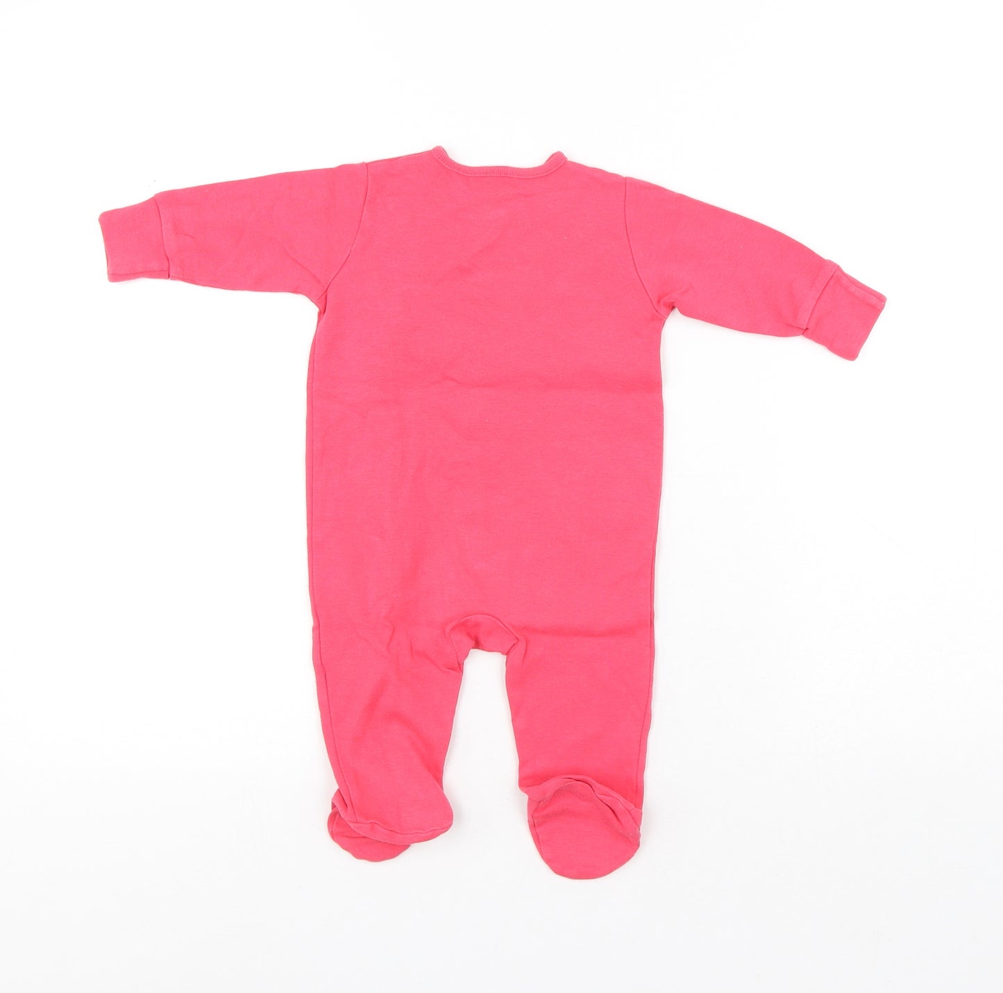 NEXT Girls Pink Geometric Polyester Kaftan Bodysuit Size 12-18 Months Snap - Sheep