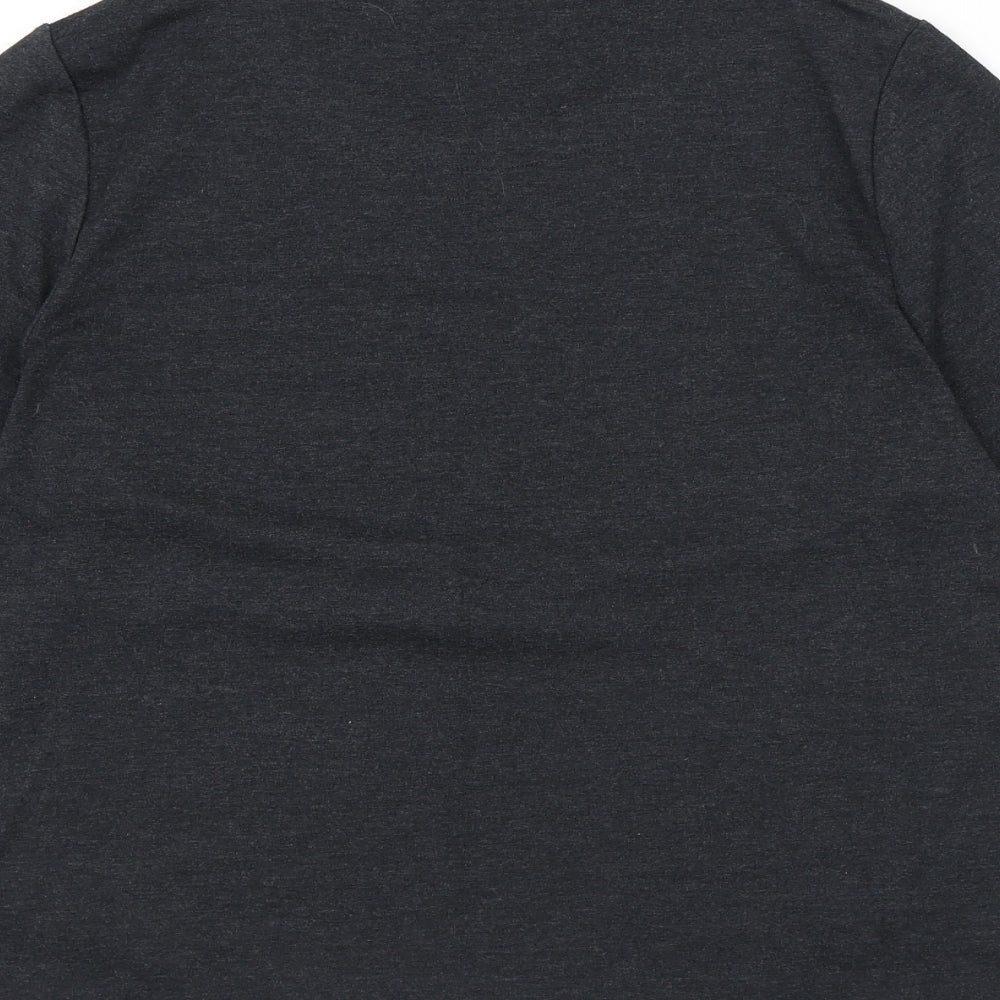 TIGI Womens Multicoloured Geometric Polyester Jersey T-Shirt Size 14 Round Neck
