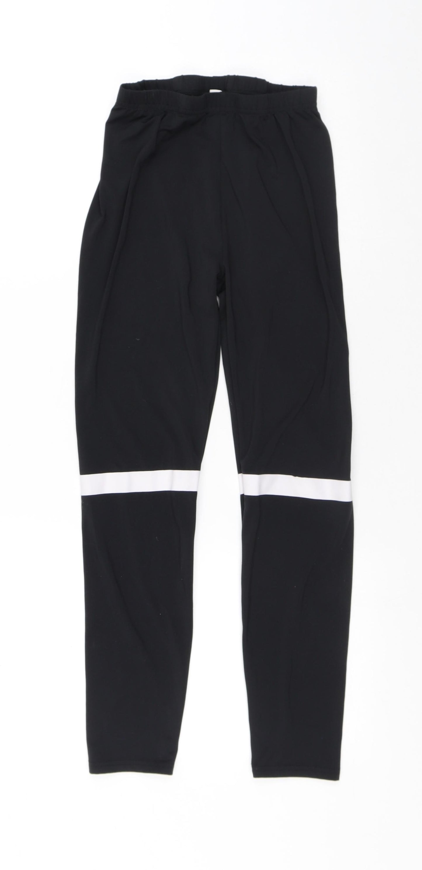 SheIn Girls Black Polyester Jogger Trousers Size 11-12 Years Regular
