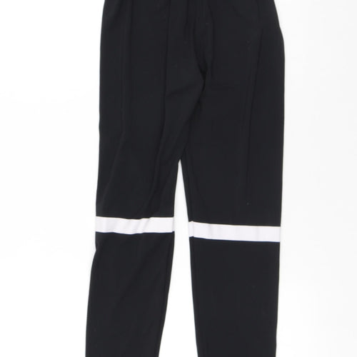 SheIn Girls Black Polyester Jogger Trousers Size 11-12 Years Regular