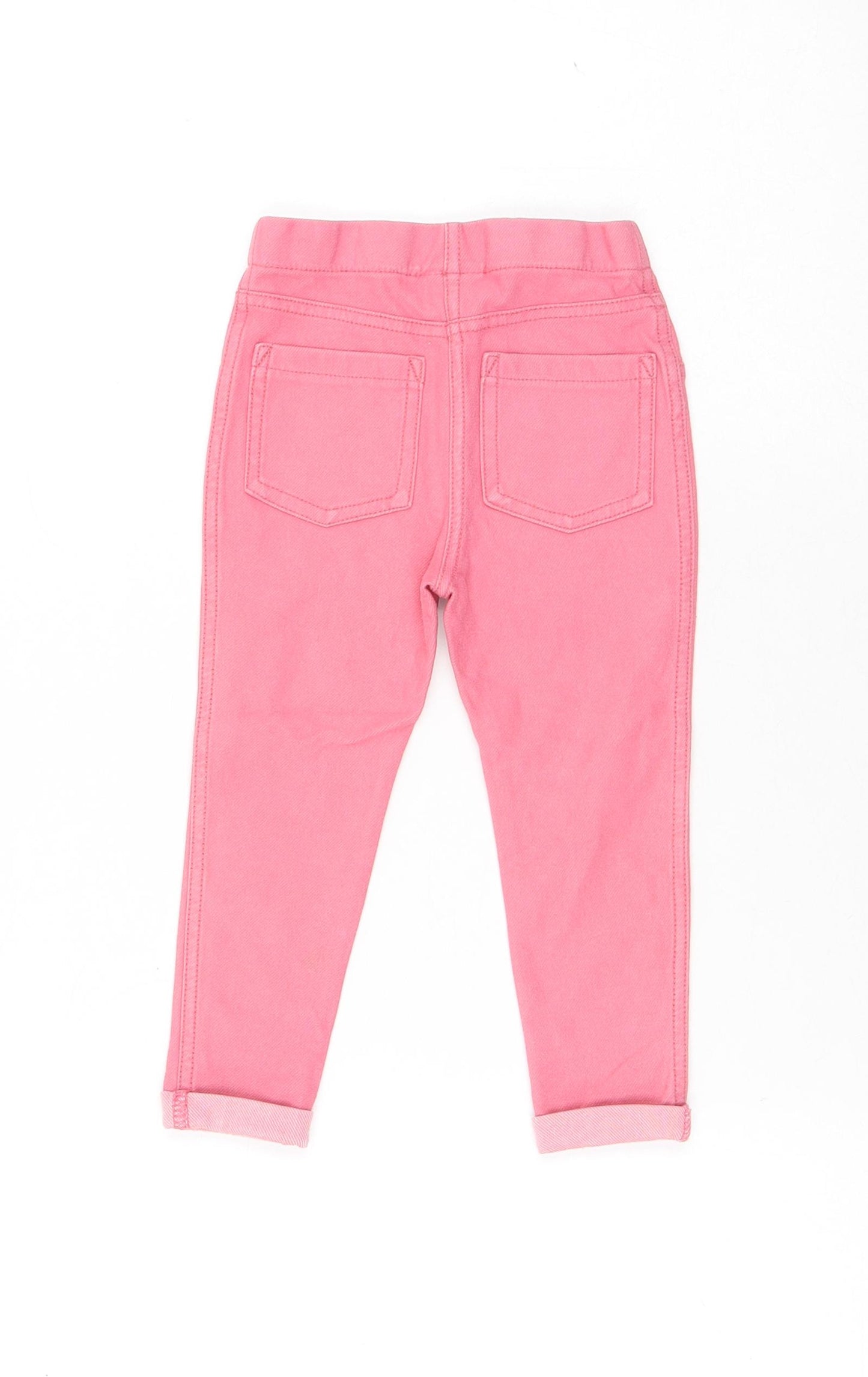 NEXT Girls Pink Cotton Capri Jeans Size 18 Months