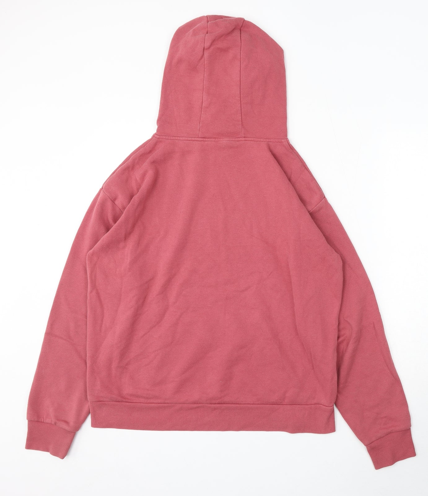 Primark Womens Red Cotton Pullover Hoodie Size 10 Drawstring - Beverly Hills