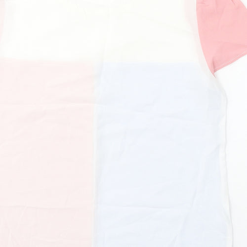 SheIn Womens Multicoloured Viscose Basic T-Shirt Size S Round Neck