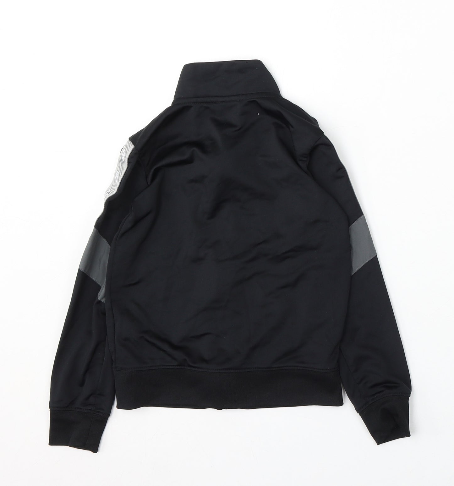 Nike Boys Black Polyester Full Zip Sweatshirt Size 4-5 Years Zip