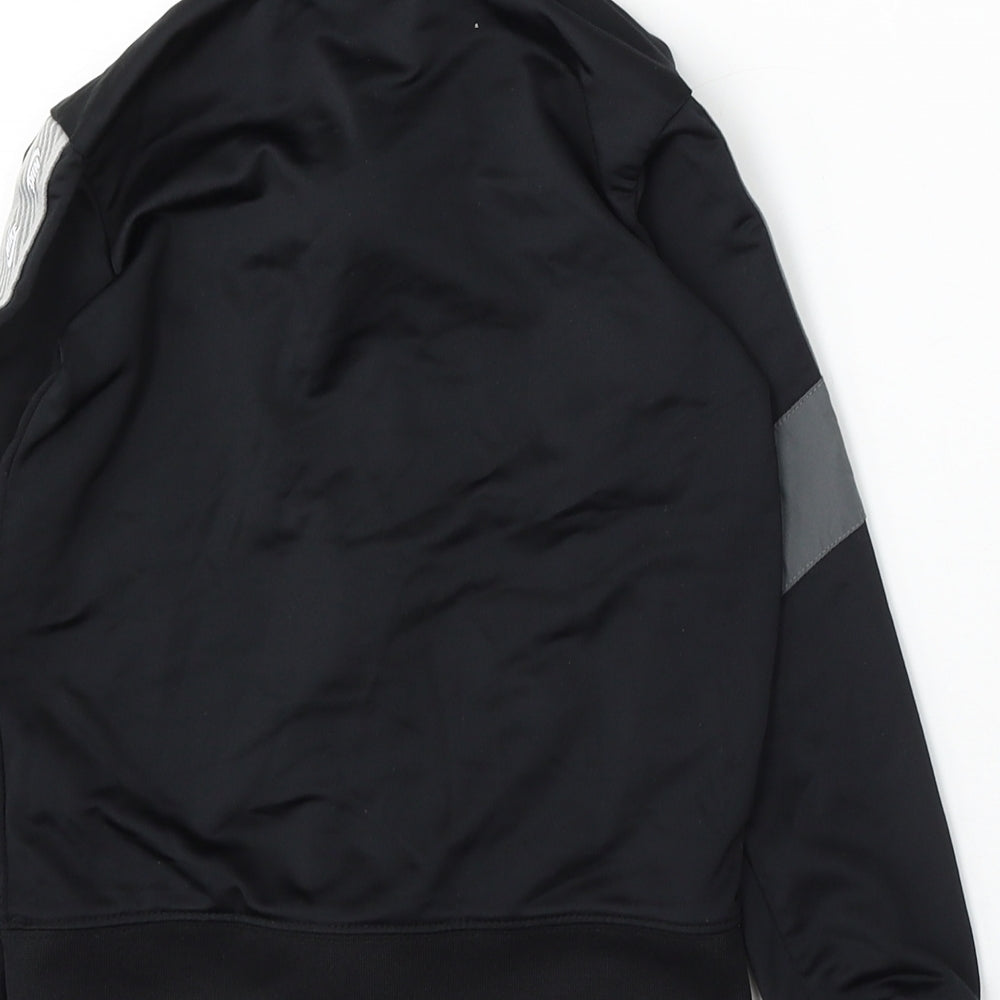 Nike Boys Black Polyester Full Zip Sweatshirt Size 4-5 Years Zip