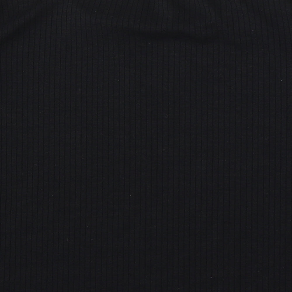 F&F Womens Black Round Neck Polyester Pullover Jumper Size 16