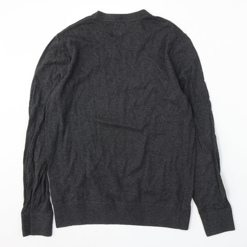 Gap Womens Grey Round Neck Acrylic Pullover Jumper Size S