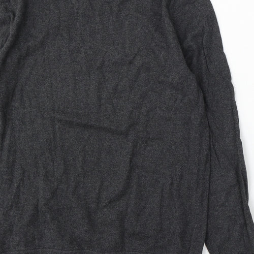Gap Womens Grey Round Neck Acrylic Pullover Jumper Size S