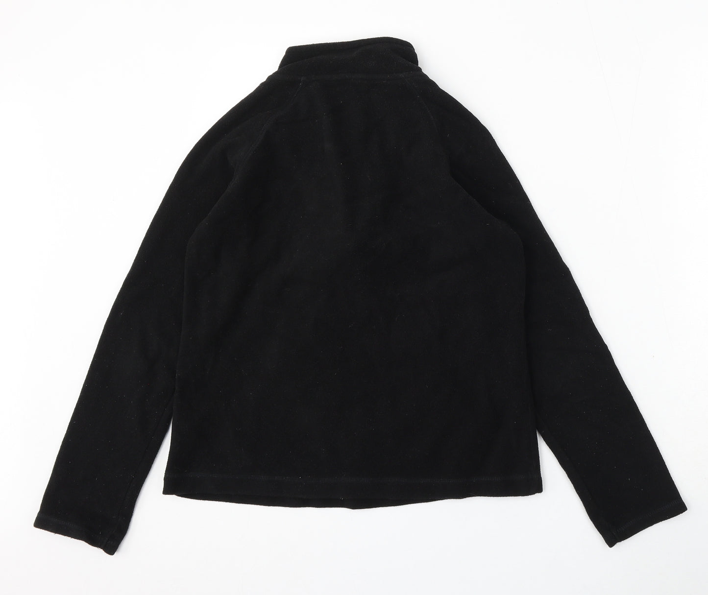 Dunnes Stores Womens Black Polyester Pullover Sweatshirt Size 8 Zip