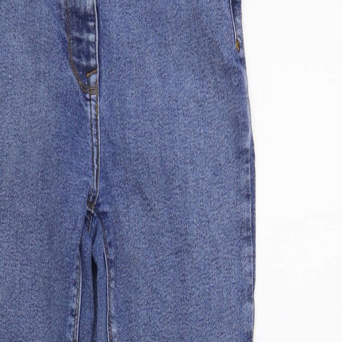 COLLUSION Womens Blue Cotton Skinny Jeans Size 28 in L30 in Regular Button