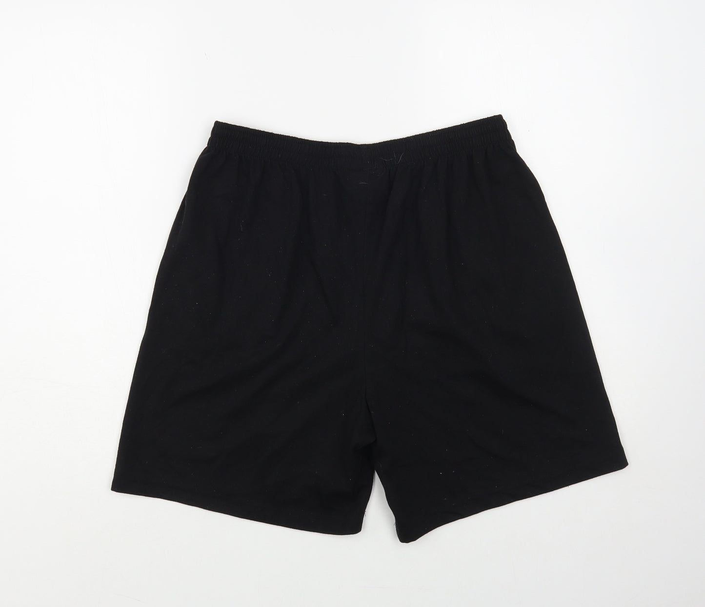 Slazenger Mens Black Cotton Sweat Shorts Size L L7 in Regular Drawstring