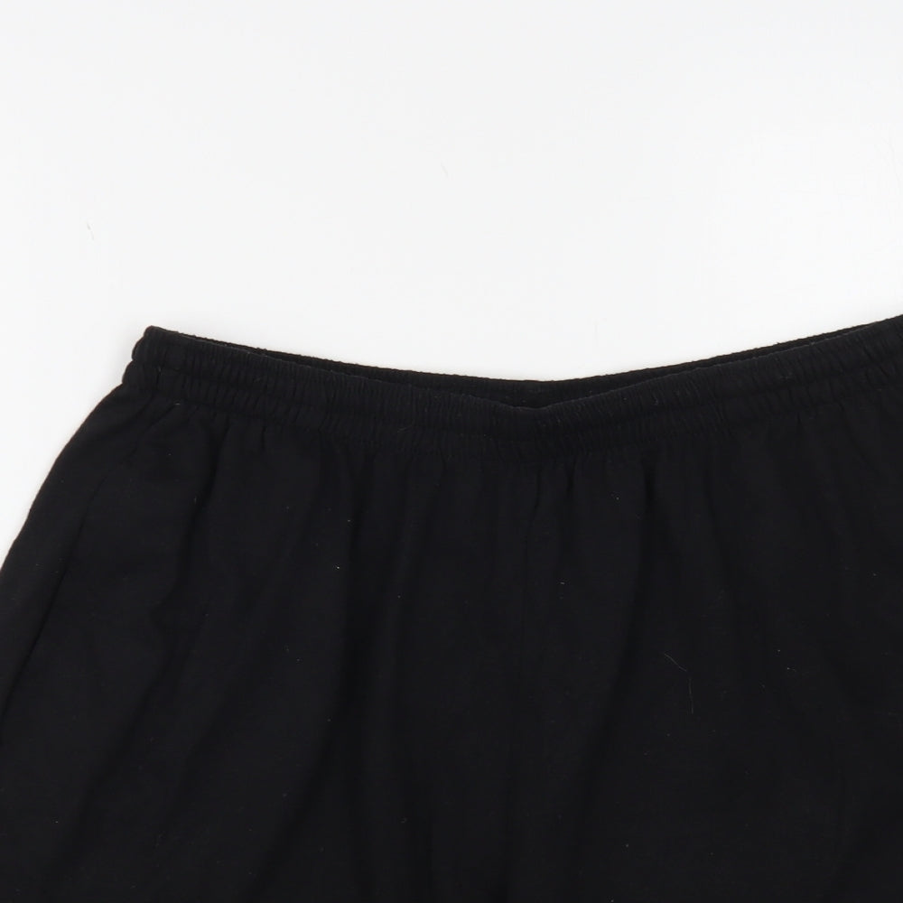 Slazenger Mens Black Cotton Sweat Shorts Size L L7 in Regular Drawstring