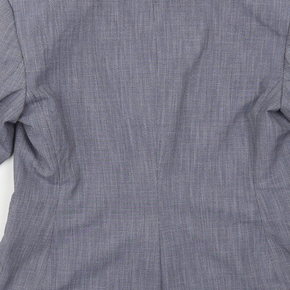 H&M Womens Blue Jacket Blazer Size 12 Button