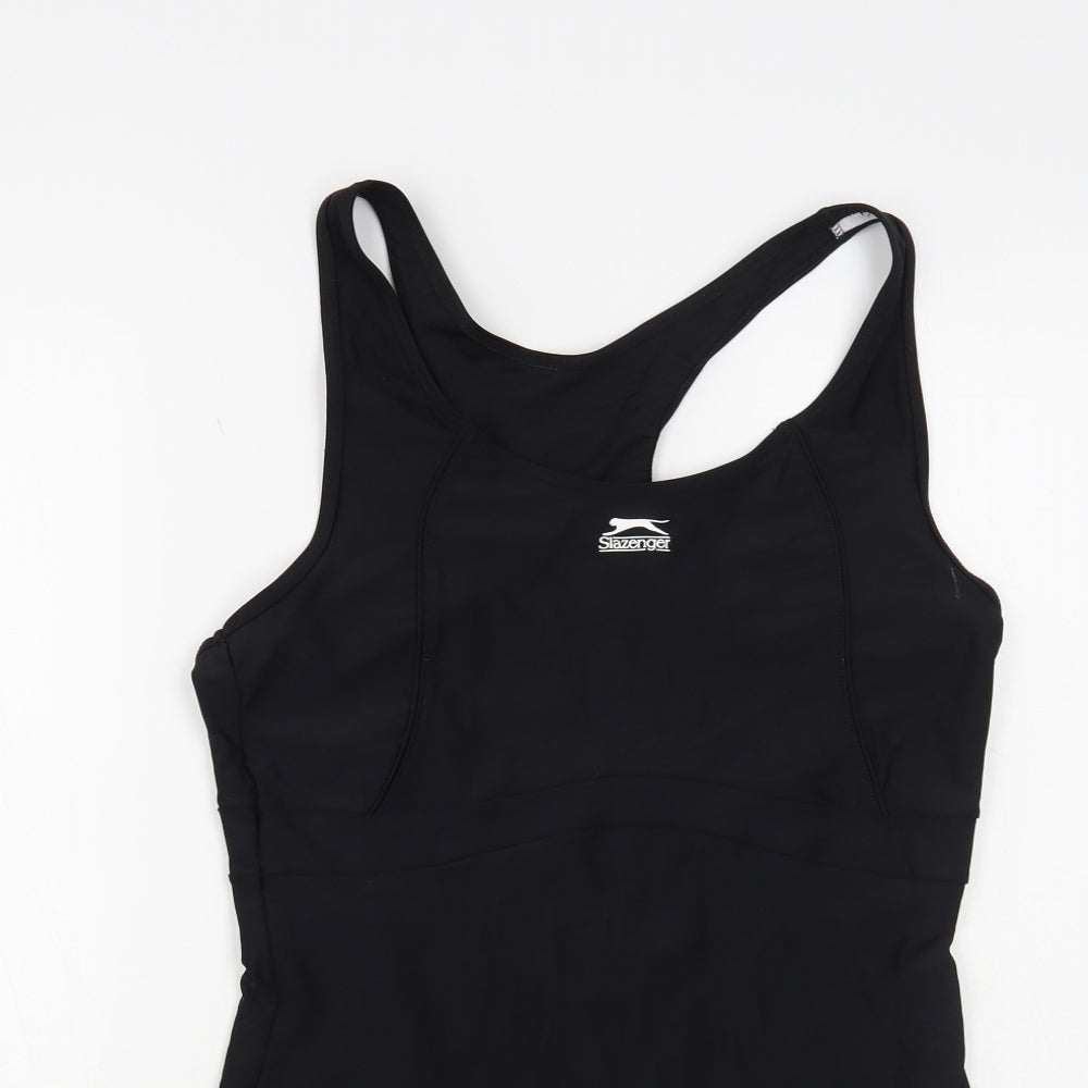 Slazenger Womens Black Nylon One Piece Size 18