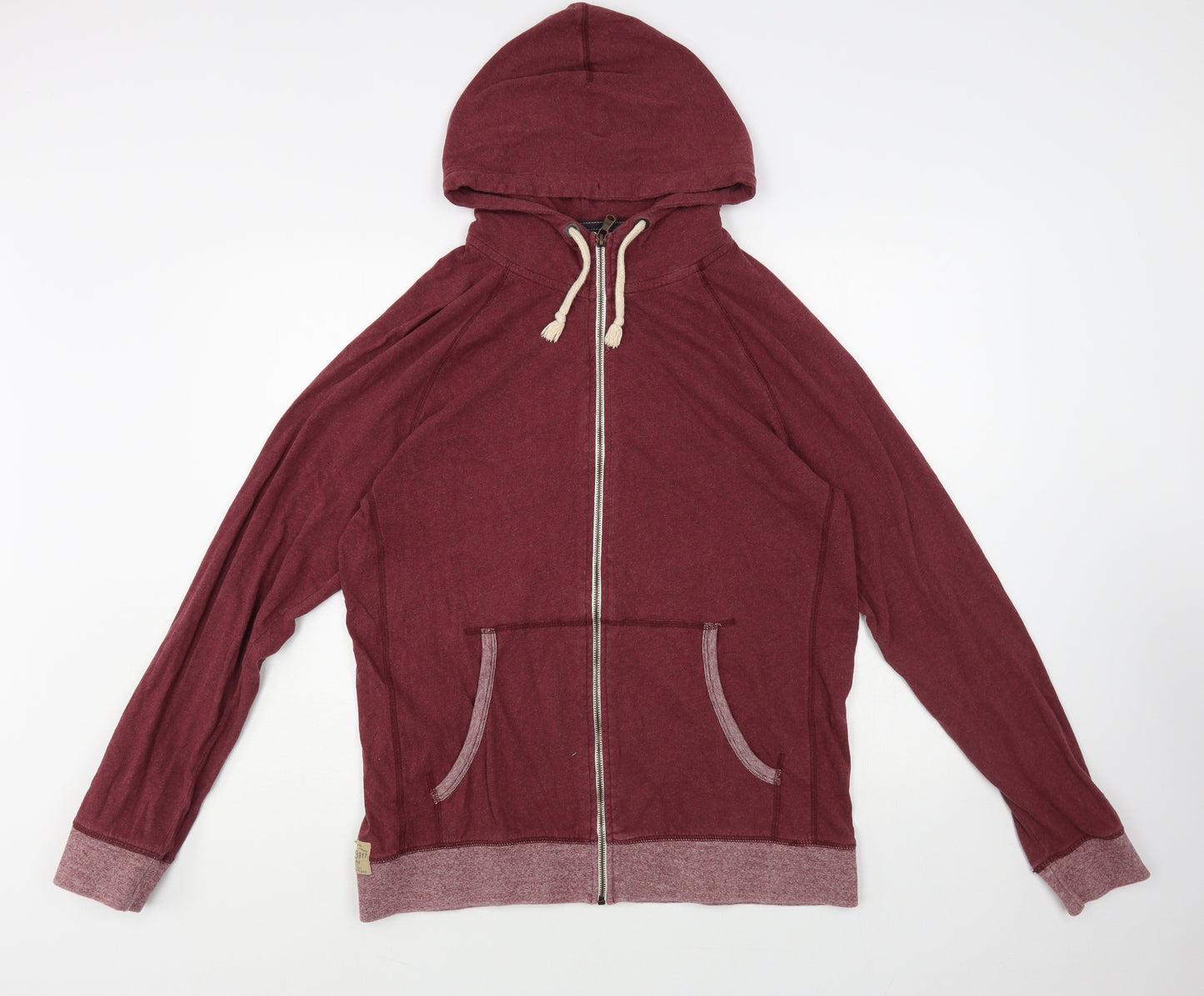 NEXT Womens Purple Cotton Full Zip Hoodie Size L Zip