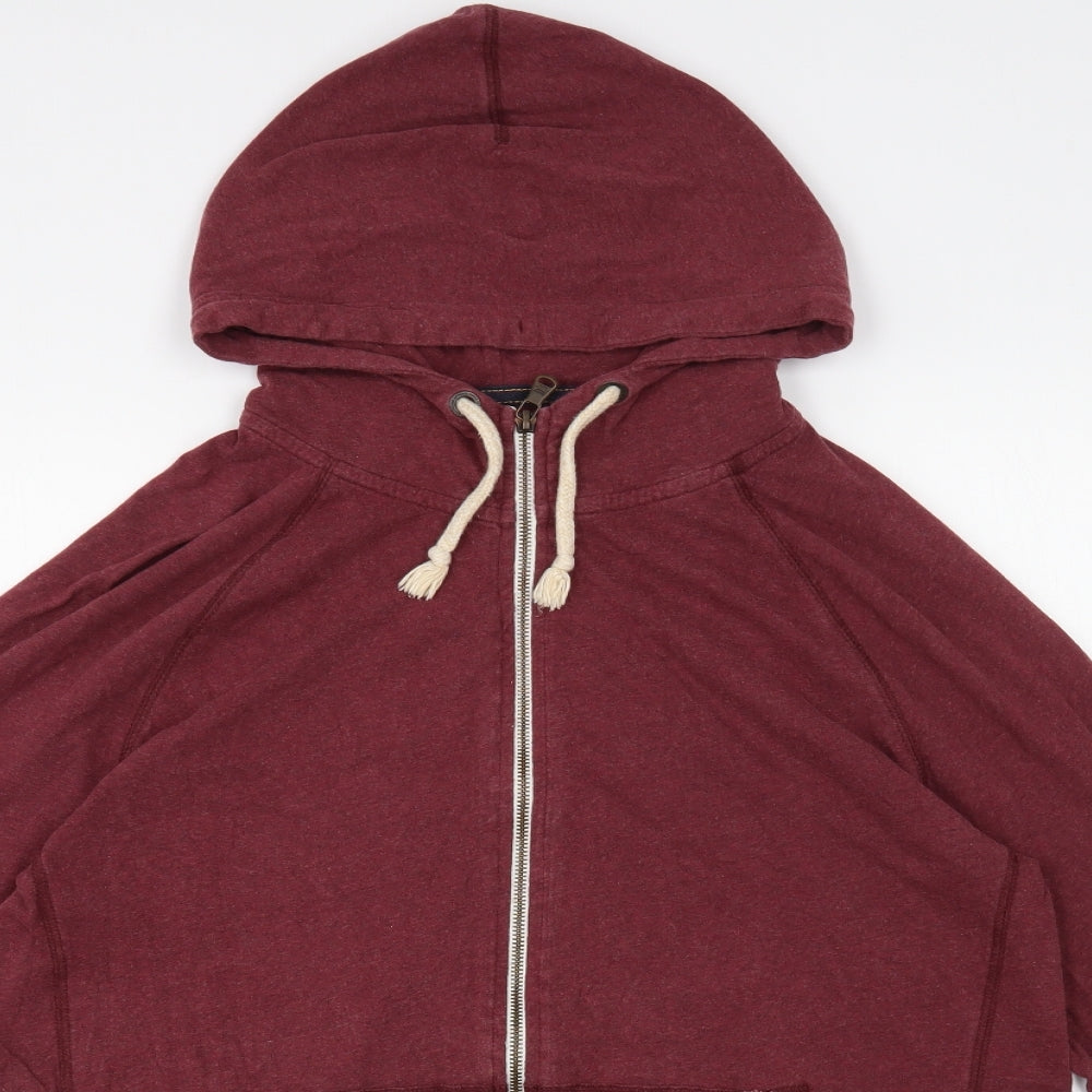 NEXT Womens Purple Cotton Full Zip Hoodie Size L Zip