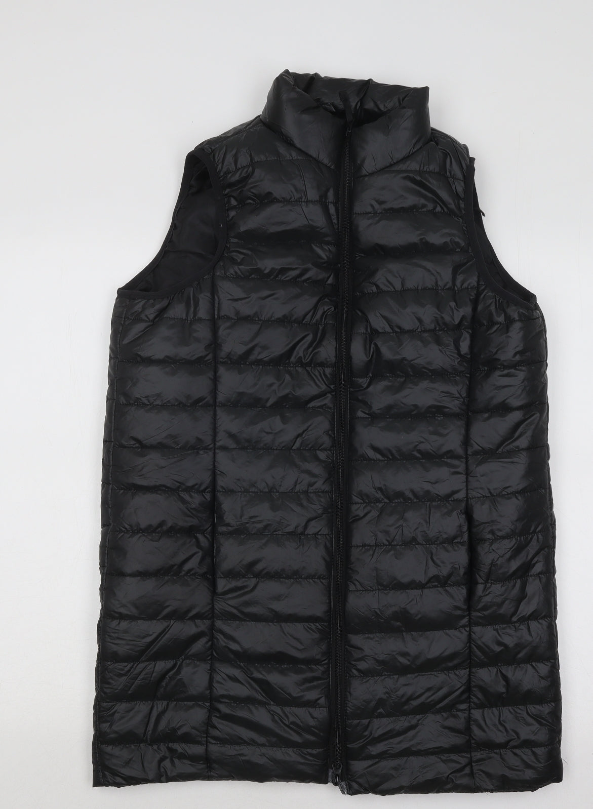 Boohoo Womens Black Puffer Jacket Coat Size 10 Zip