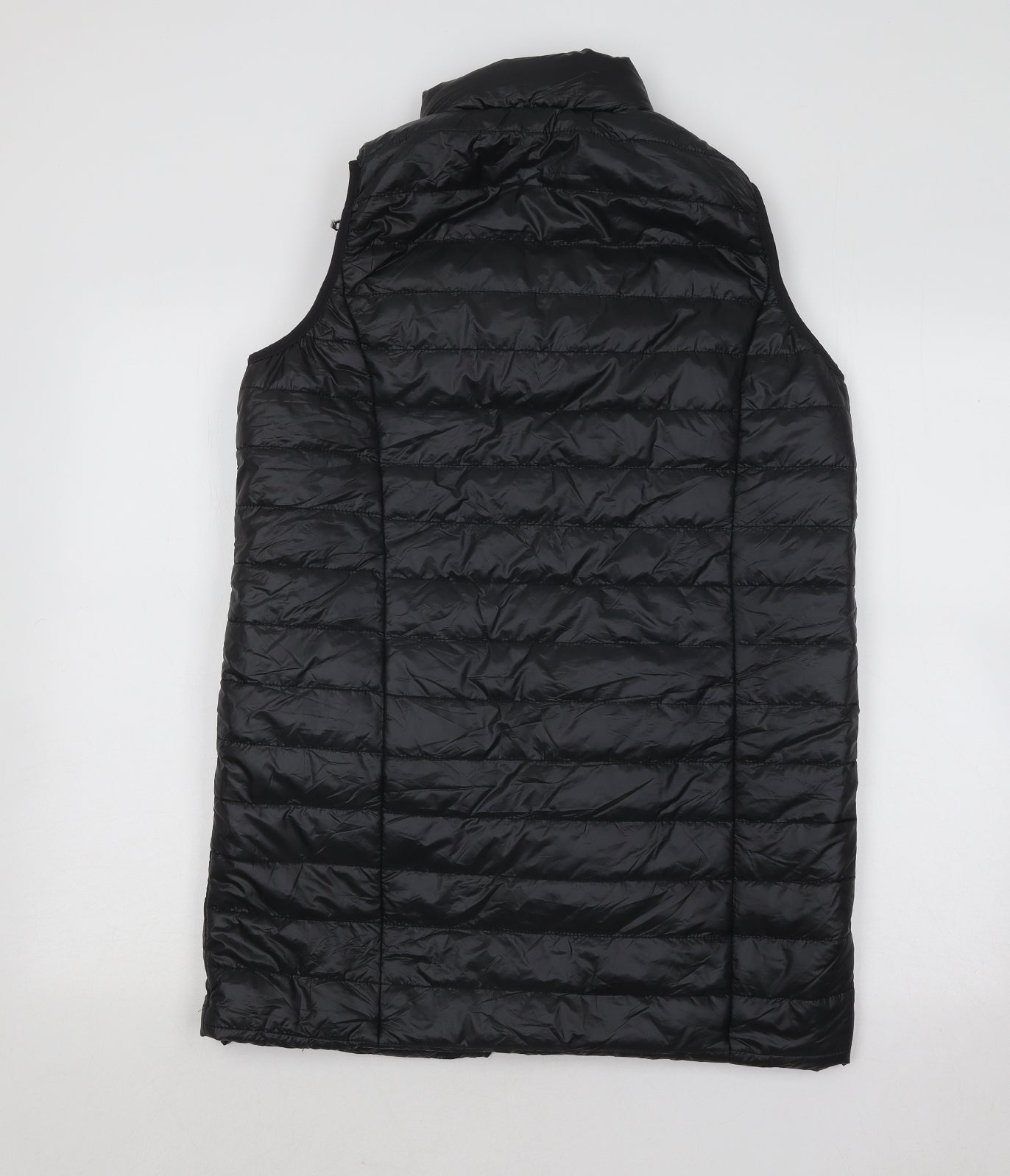 Boohoo Womens Black Puffer Jacket Coat Size 10 Zip