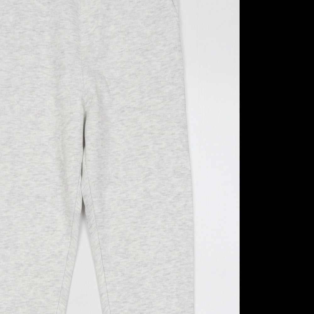 George Boys Grey Cotton Jogger Trousers Size 11-12 Years Regular Drawstring