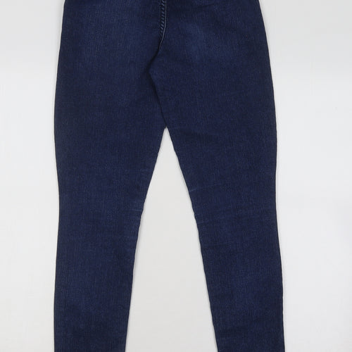 JustFab Womens Blue Cotton Skinny Jeans Size 27 in L27 in Regular Button