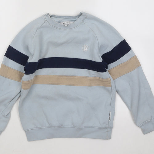 Bellfield Boys Blue Cotton Pullover Sweatshirt Size 9-10 Years Pullover