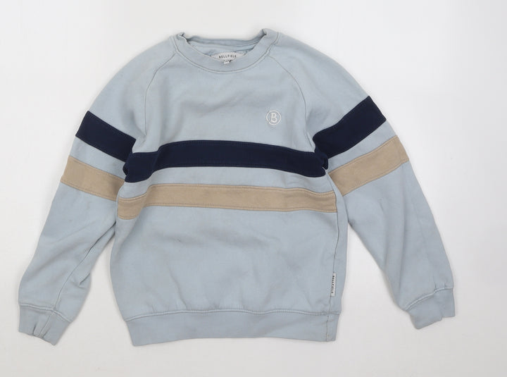 Bellfield Boys Blue Cotton Pullover Sweatshirt Size 9-10 Years Pullover